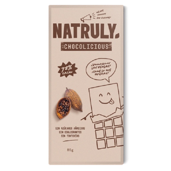 Chocolate Negro 85 Gr. - Natruly