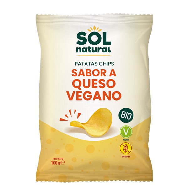 Sol Patatas Fritas Sabor Queso Vegano 100Gr.