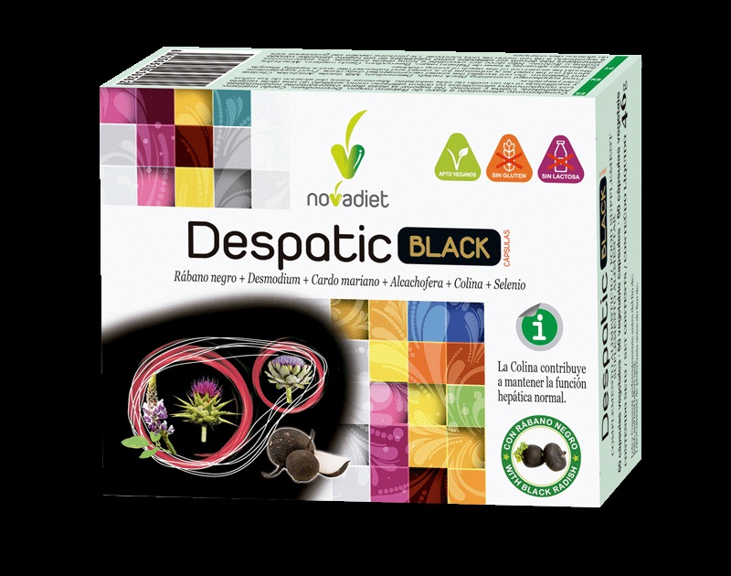 Novadiet Despatic Black 60 Cápsulas Vegetales