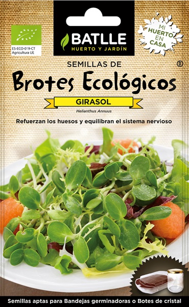 Semillas Ecológicas De Brotes De Girasol Batlle