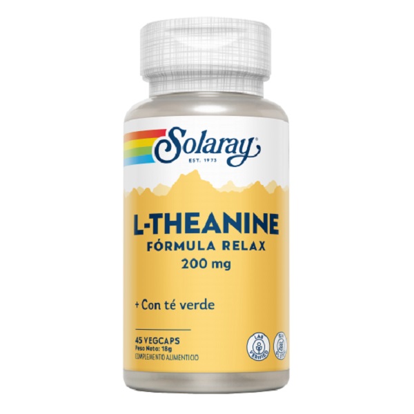 L-Teanina Con Te Verde 45 Cápsulas - Solaray