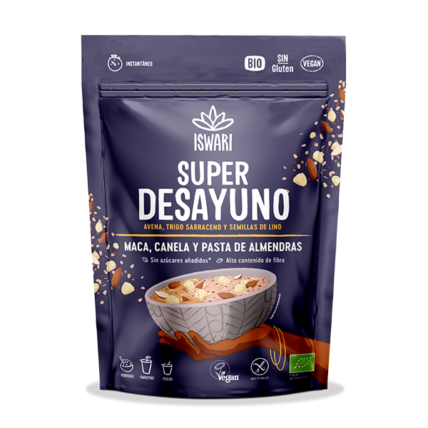Superdesayuno Maca, Canela Y Pasta Almendra 360 Gr. - Iswari