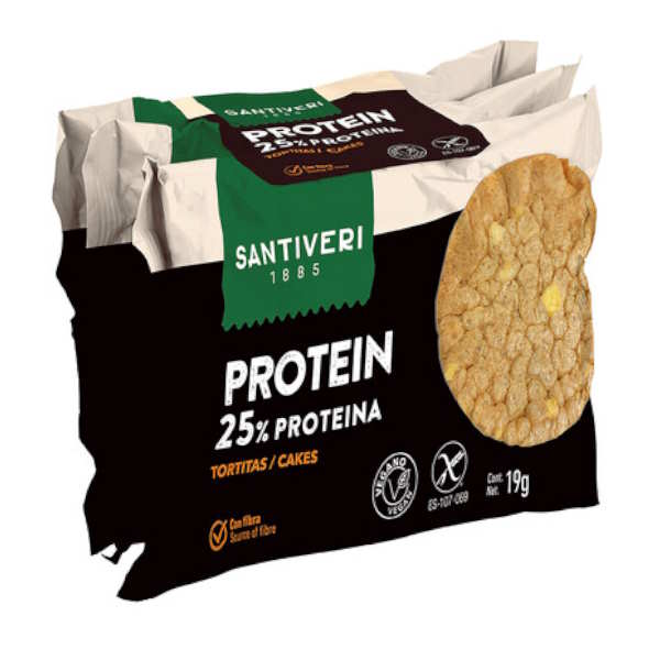Tortitas 25% Proteina 3X19Gr. Santiveri