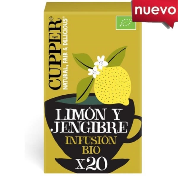 Cupper Infusion Limon Y Jengibre  Bio 20 Bolsas