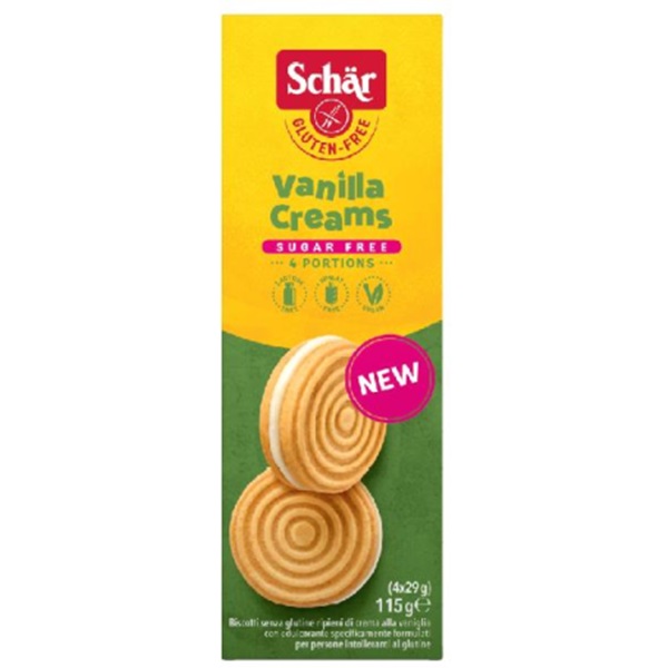 Schar Galletas Vainilla Creams 4X29Gr.
