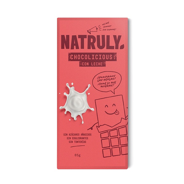 Chocolate Con Leche Sin Gluten 85 Gr. - Natruly