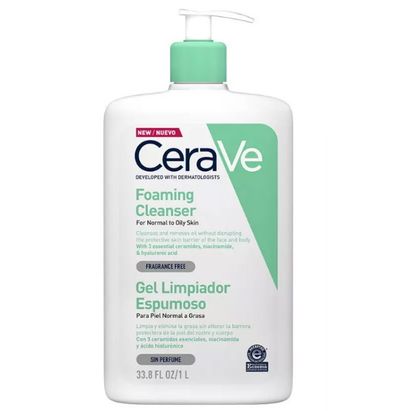 Cerave Gel Limpiador Espumoso 1L