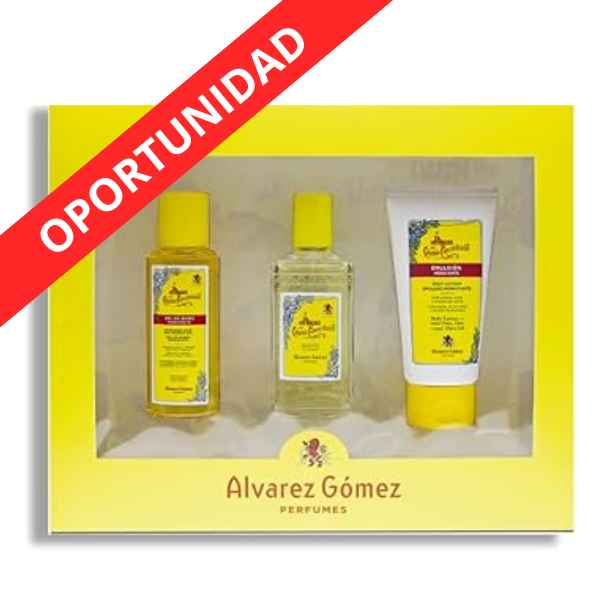 Caja Estuche Colonia + Gel Baño + Emulsion Hidratante - Alvarez Gomez