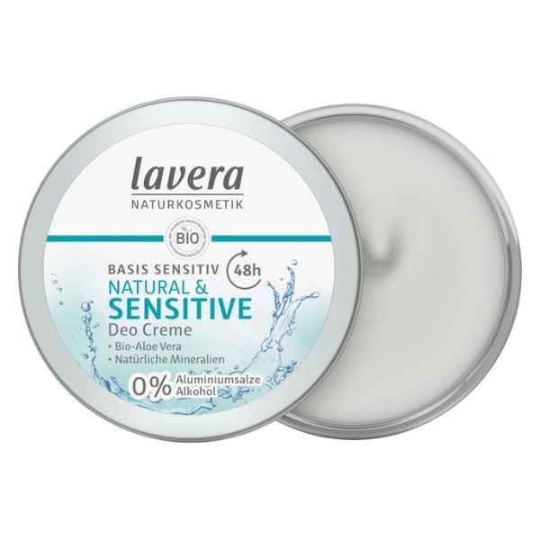 Desodorante Crema 48 H Basis Sensitiv Lavera 50 Ml.