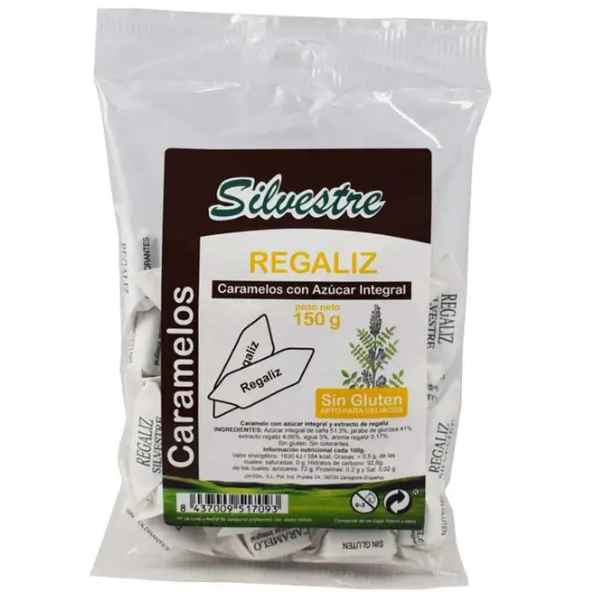 Caramelos Integrales Regaliz 150 Gr. - Silvestre