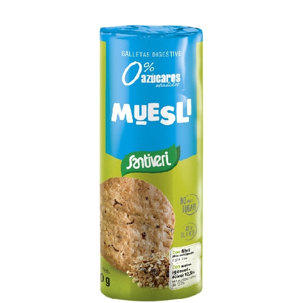 Galletas Muesli Sin Azucar 190Gr - Santiveri