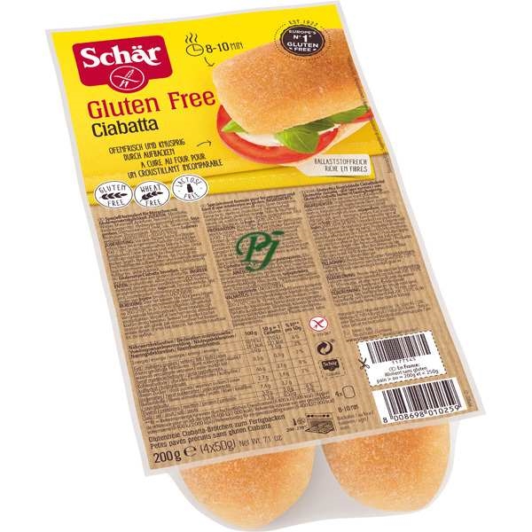 Pan Chapata Ciabattine Sin Gluten 200Gr - Schar