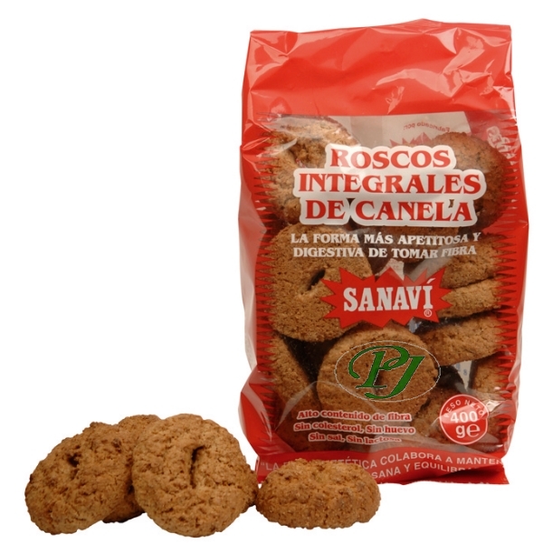 Roscos Integrales De Canela 400 Gr. - Sanavi