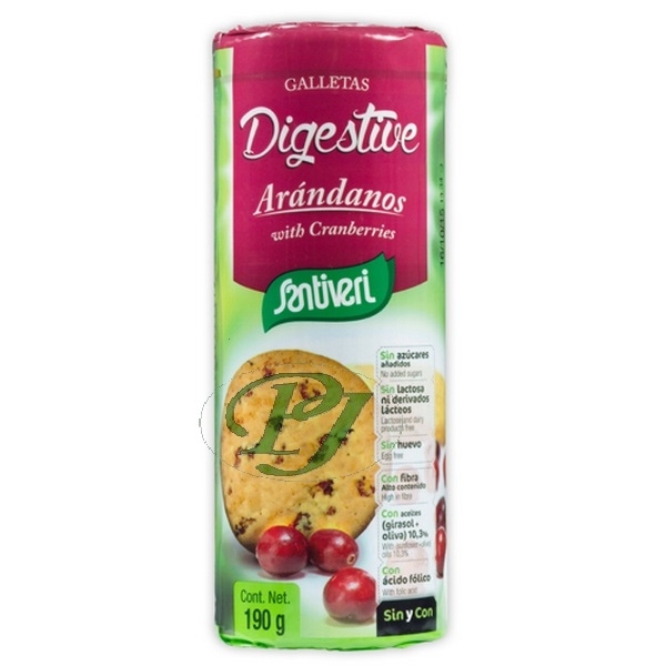 Galletas Digestive Arandanos 190Gr - Santiveri