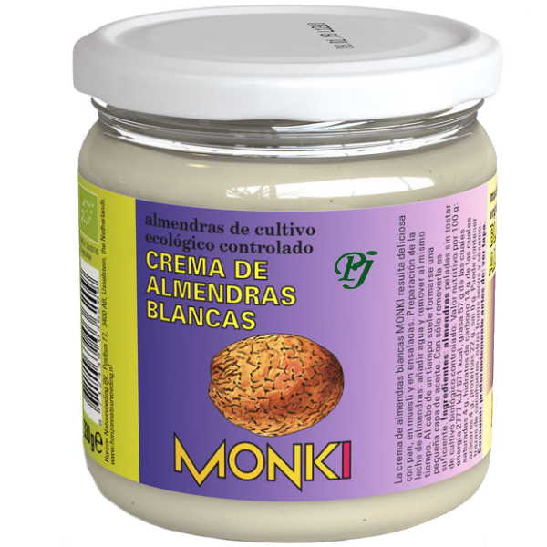Crema Almendras Blancas 330Gr Bio - Monki