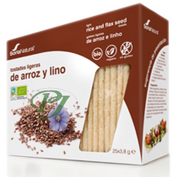 Tostadas Arroz Y Lino 25Uds Bio - Soria Natural