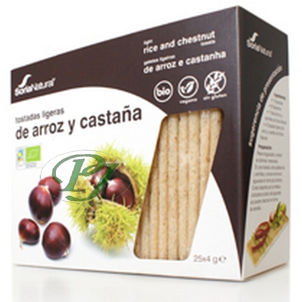 Tostadas Arroz Y Castaña 25Uds Bio - Soria Natural