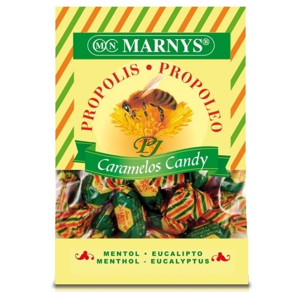 Caramelos Miel Eucalipto Propoleo Verde 60G. -  Marnys