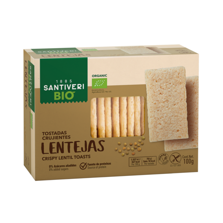 Naturalia Tostadas Ligeras Lenteja 100Gr - Santiveri