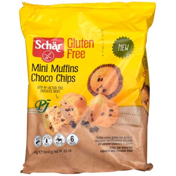 Mini Muffins Choco Chips 6 Uds - Schar