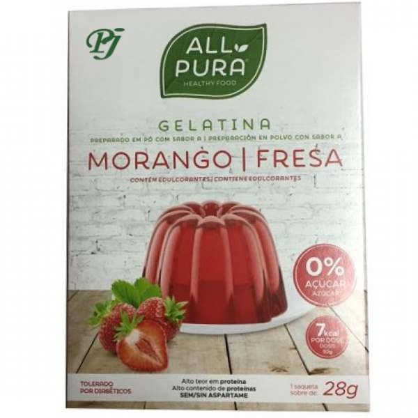 Allpura Gelatina Fresa 28Gr - Dietmed