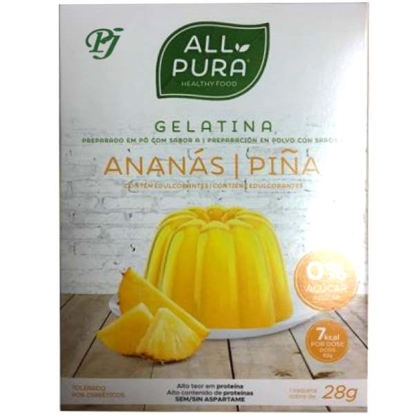Allpura Gelatina Piña 28Gr - Dietmed