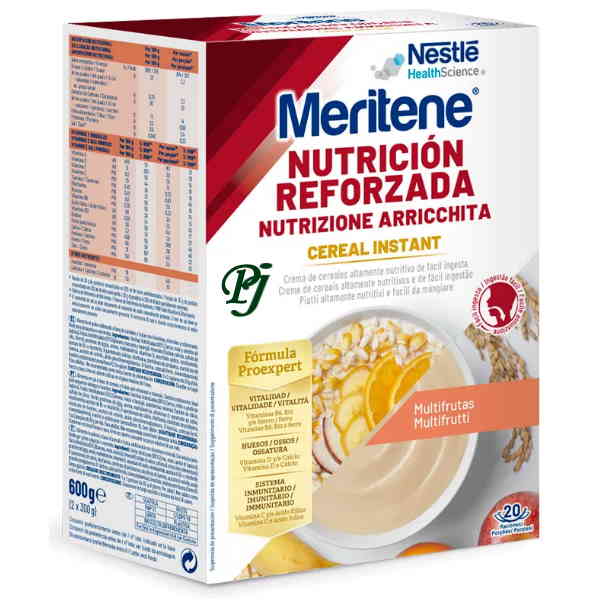 Meritene Papillla De Cereales Multifrutas 2X300Gr - Nestle Health