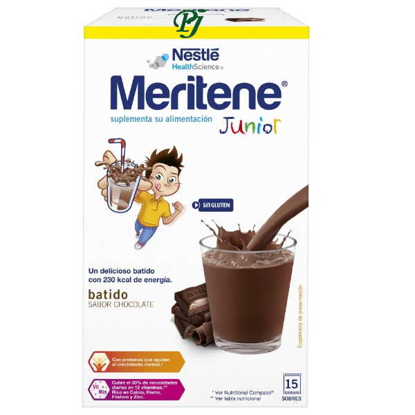Meritene Junior Batido Chocolate 15 Sobres - Nestle Health