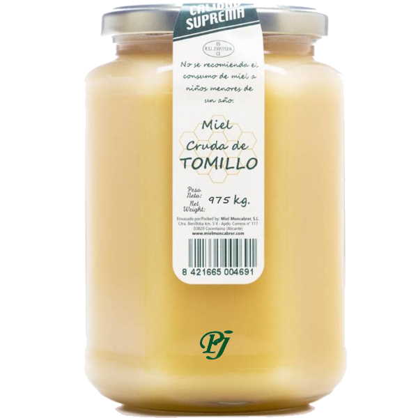 Miel Cruda Tomillo 975Gr - Moncabrer