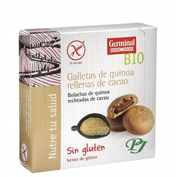 Galletas Quinoa Rellenas Cacao 200Gr - Germinal
