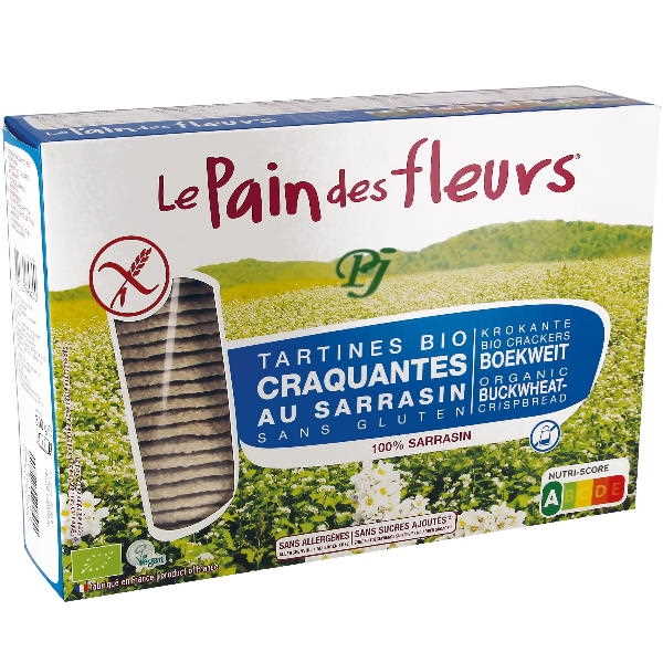 Crakers Sarraceno Sin Sal Sin Gluten Sin Azucar 300 G. - Le Pain De Fleurs
