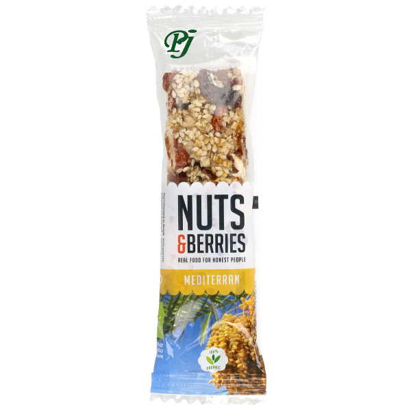 Barritas Mediterran Nut&Berries 40 G. - Biocop