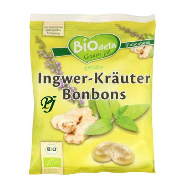Caramelos Jengibre Y Hierbas 75 G. - Biodeta