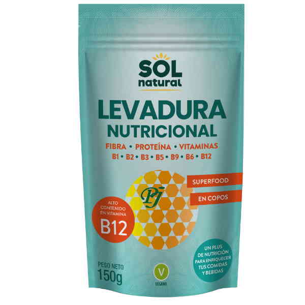 Levadura Nutricional  + Vitamina B-12 150Gr - Solnatural