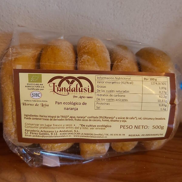 Pan Mollete De Trigo Con Naranja Y Curcuma - La Andalusi
