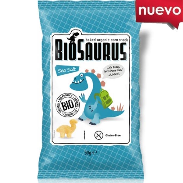 Snack Biosaurus Con Sal Marina Bio 50 Gr. - Solnatural