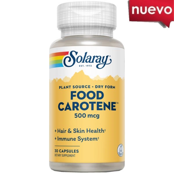 Food Carotene 30 Cápsulas - Solaray
