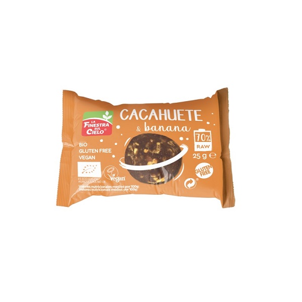 Energy Ball Cacahuete&Banana Bio S/Gluten 25 Gr