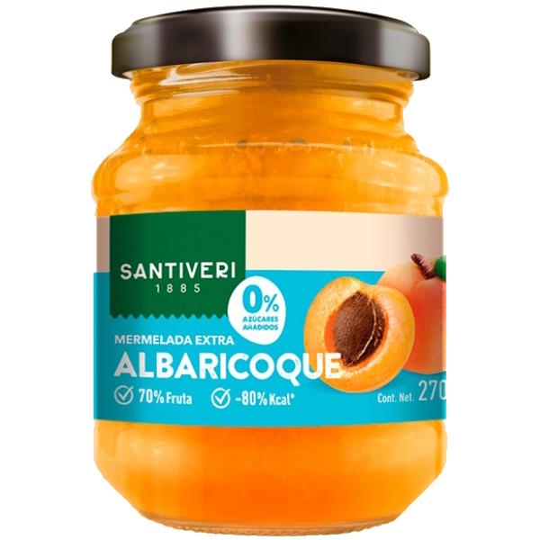 Mermelada Albaricoque 0% Azucar 270Gr - Santiveri