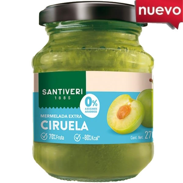 Mermelada Ciruela 0% Azucar 270Gr - Santiveri