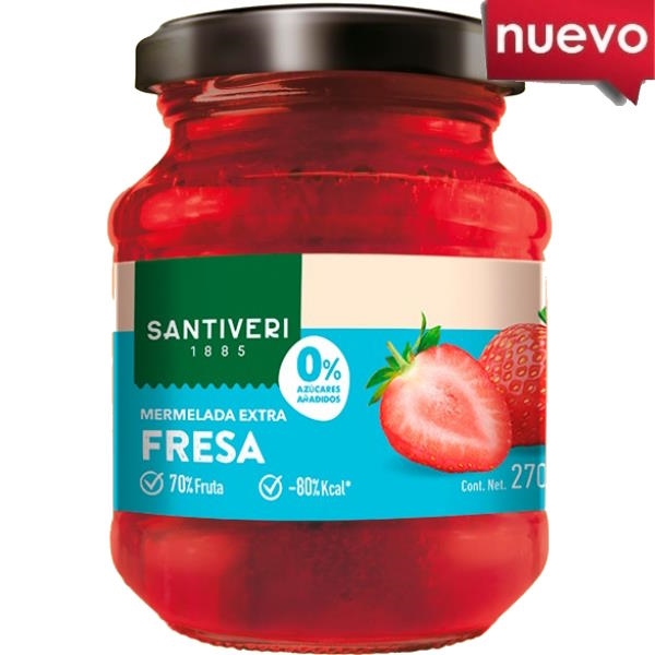Mermelada Fresa 0% Azucar 270Gr - Santiveri