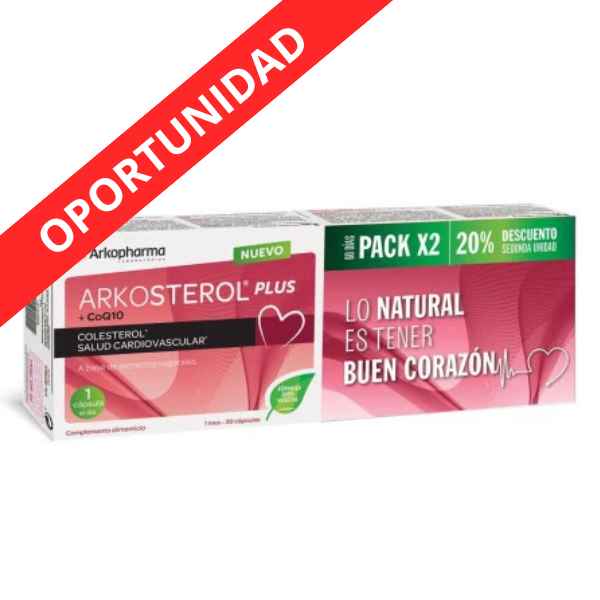 Arkopharma Colesterol Plus 2X30 Cápsulas