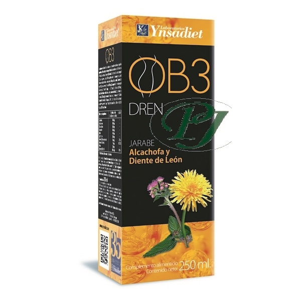Jarabe Drenant Alcachofa Diente Leon 250Ml Ob3 - Ynsadiet