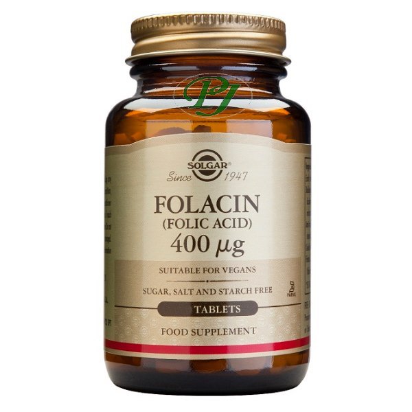 Acido Folico 400 Mcg 100 Comprimidos - Solgar