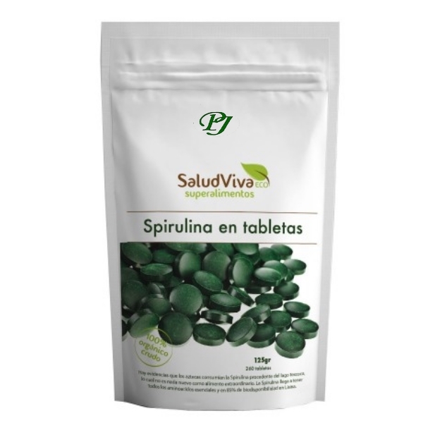 Spirulina 260 Tabletas 125Gr. - Saludviva