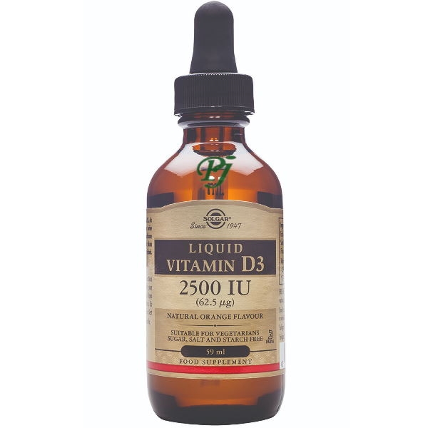 Vitamina D3 Liquida 2500Ui 62Mcg - Solgar