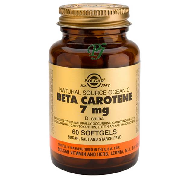 Betacaroteno 7Mg 60 Perlas - Solgar