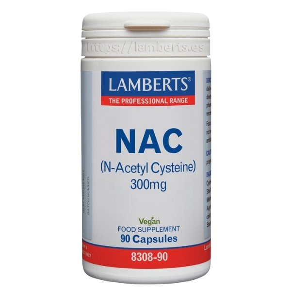 Nac (N-Acetyl Cysteine) 300Mg 90 Cápsulas - Lamberts