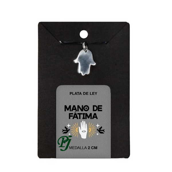 Medalla Plata Mano Fatima Plana 2Cm Trinidad - Granadiet