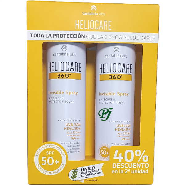Heliocare 50+ 360º Solar Duplo Spray Invisible 2X200Ml - Cantabria Labs